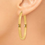 14k Lightweight Oval Hoop Earrings