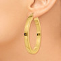 14k 3mm Polished Square Hoop Earrings