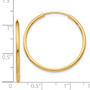 14k 1.5mm Polished Round Endless Hoop Earrings