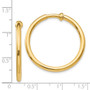 14k Non-Pierced Hoops Earrings