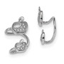 Sterling Silver Rhodium-plated CZ Double Apple Right Cuff Earring