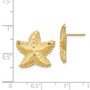 14K D/C Starfish Post Earrings