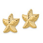 14K D/C Starfish Post Earrings