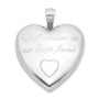 Sterling Silver Rhodium-plated Remain In Our.. Ash Holder Heart Locket
