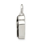 Sterling Silver Rhodium-plated Enameled Paw Ash Holder Bottle Pendant