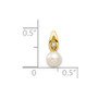 14k Genuine FW Cultured Pearl Diamond Pendant