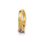 14K Ring with Light Purple CZ Charm