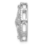 14k White Gold 1/4ct. Diamond Fancy Chain Slide