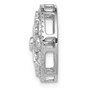 14k White Gold 1/4ct. Diamond Fancy Chain Slide