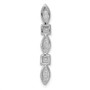 14k White Gold 1/4ct. Diamond Fancy Chain Slide