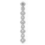 14k White Gold 1/4ct. Diamond Fancy Chain Slide