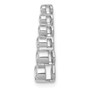 14k White Gold 1/4ct. Diamond Fancy Chain Slide