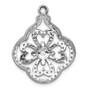 14k White Gold 1ct. Diamond Fancy Chain Slide