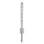 14k White Gold 1ct. Diamond Fancy Chain Slide