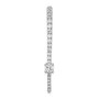 14k White Gold 1ct. Diamond Fancy Chain Slide