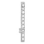 14k White Gold 1ct. Diamond Fancy Chain Slide