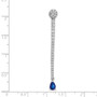 14k White Gold 1ct. Diamond & Sapphire Fancy Pendant