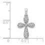 14k White Gold 1/3ct. Diamond Cross Pendant