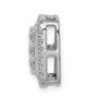 14k White Gold 1ct. Diamond Square Cluster Pendant