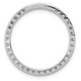 14k White Gold 3/4ct. Diamond Circle Chain Slide