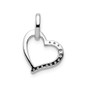 14k White Gold 1/15ct. Diamond Heart Pendant