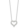 14k White Gold Diamond Heart Pendant