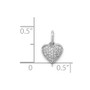 14k White Gold 1/10ct. Diamond Heart Pendant