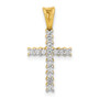 14k 1/6ct. Diamond Latin Cross Pendant