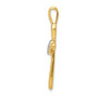 14K Diamond Cross with Heart Pendant