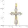 14k Diamond Cross Pendant