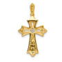 14k Diamond Cross Pendant