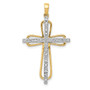 14k .06ct. Diamond Cross Pendant