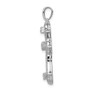 14k White Gold 1/2ct. Diamond Fancy Cross Pendant