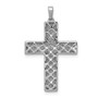 14k White Gold 1/2ct. Diamond Latin Cross Pendant