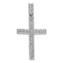 14k White Gold 1 1/10ct. Diamond Latin Cross Pendant