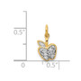 14k Diamond Apple Charm