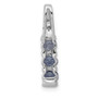 14k White Gold .60 Tanzanite and Diamond Chain Slide