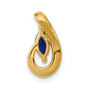 14k Diamond & .28 Sapphire Pendant Slide