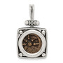 Sterling Silver & Bronze Antiqued Widows Mite Coin Pendant