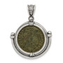 Sterling Silver Antiqued Constantine Coin Pendant