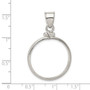 Sterling Silver 21.1 x 2mm $0.05 Plain Coin Bezel Pendant