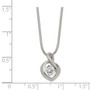 Sterling Silver CZ Pendant & Chain