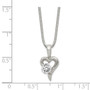 Sterling Silver CZ Pendant & Chain