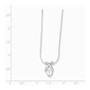 Sterling Silver CZ Pendant & Chain