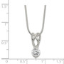 Sterling Silver CZ Pendant & Chain