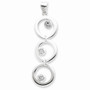 Sterling Silver Circle & CZ Pendant