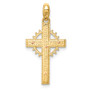 14K Two-tone Crucifix Pendant