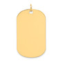 14k Plain .035 Gauge Engraveable Dog Tag Disc Charm