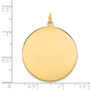 14k Plain .018 Gauge Circular Engravable Disc Charm