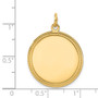 14k Plain .013 Gauge Engravable Round Disc Charm